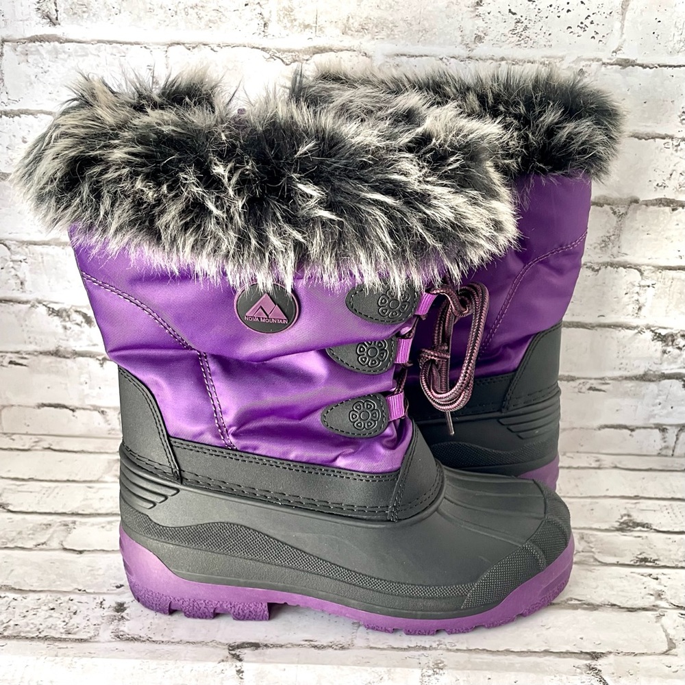 Nova Mountain Little Kids Waterproof Snow Boots